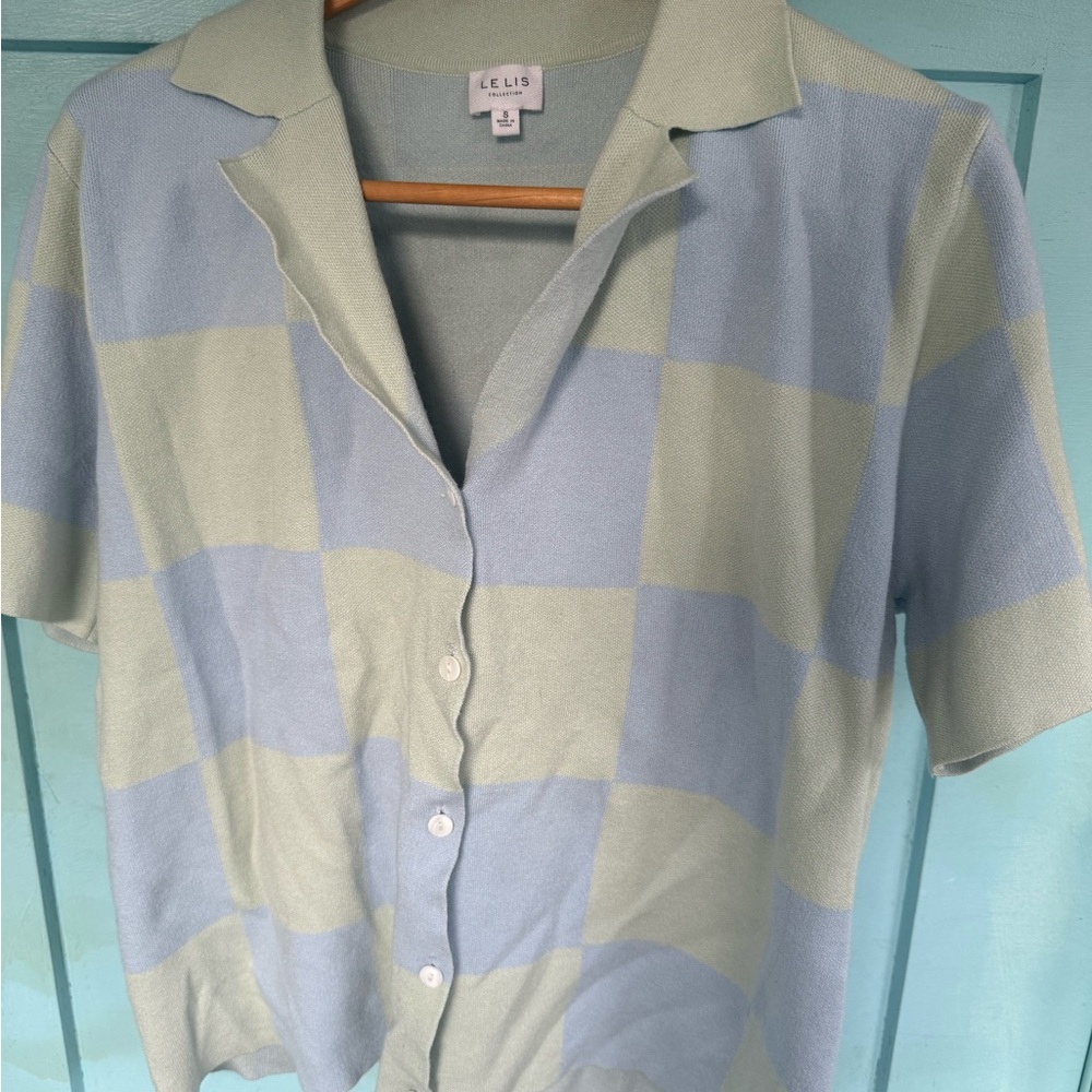 Le Lis Mint Green Knit Top